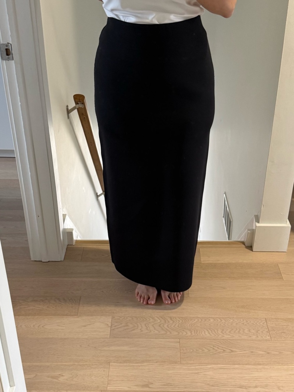 COS Black Straight Skirt With Stretch